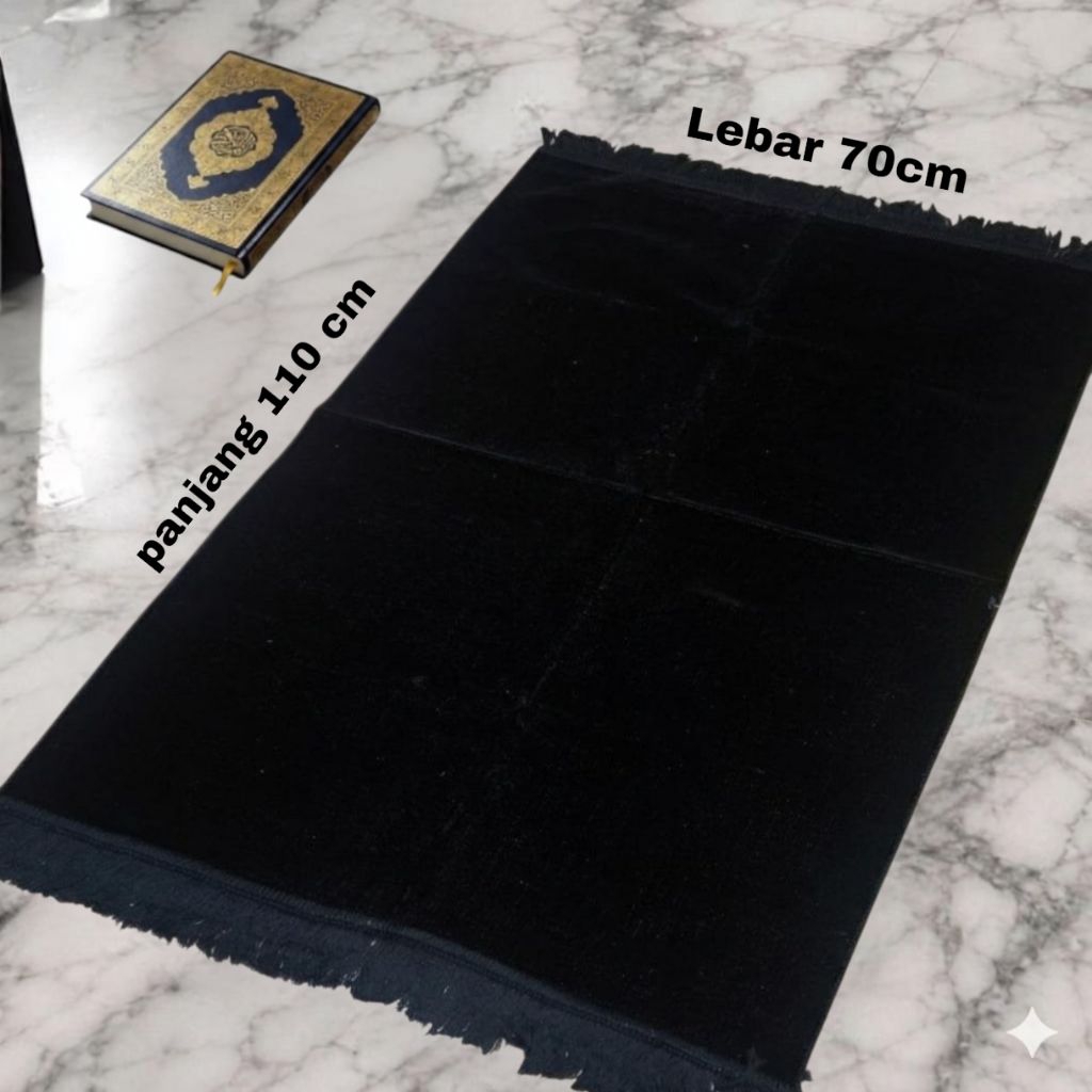 Sajadah Turki Premium Lebar tanpa motif full polos