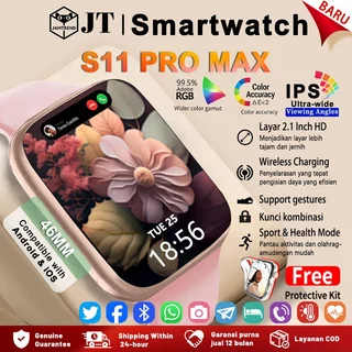 JAMTREND Smartwatch Serie S11 Smart Watch S11 Jam Pintar Olahraga Bluetooth 2.1"HD AMOLED Display GPS NFC Waterproof Bluetooth Call Smartwatch wanita pria wireless charging Dan Ganti Wallpapper Jam Tangan Smartwatch Jam Tangan Wanita