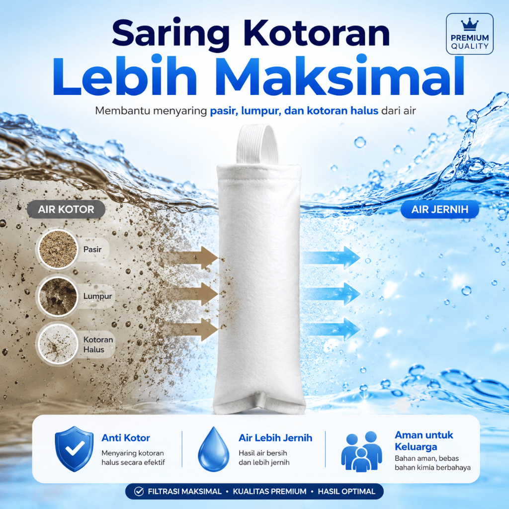 Jual FILTER KAIN / FILTER KERAN AIR PLUS TABUNG | Shopee Indonesia