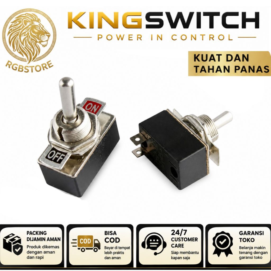 Jual Saklar Toggle 2 Pin On Off Body Besi (Harga Satuan) | Shopee Indonesia