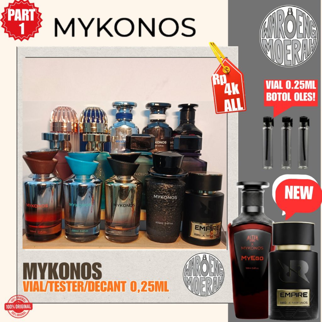 Jual Mykonos 0,25ml All Variant!! Decant/Tester/Vial Parfum botol oles ...