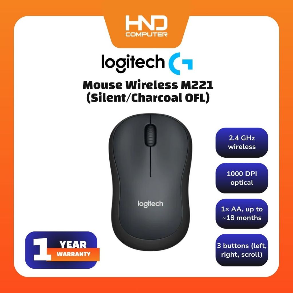 Jual Logitech M221 Mouse Wireless Silent Click | Shopee Indonesia