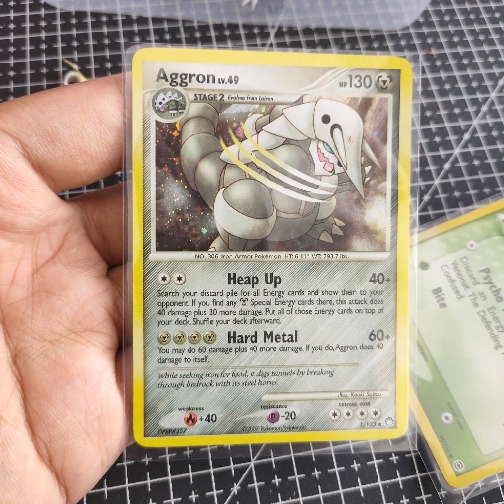 Jual kartu pokemon Aggron 1/123 Holo Rare Diamond & Pearl: Mysterious  Treasures 2007 | Shopee Indonesia