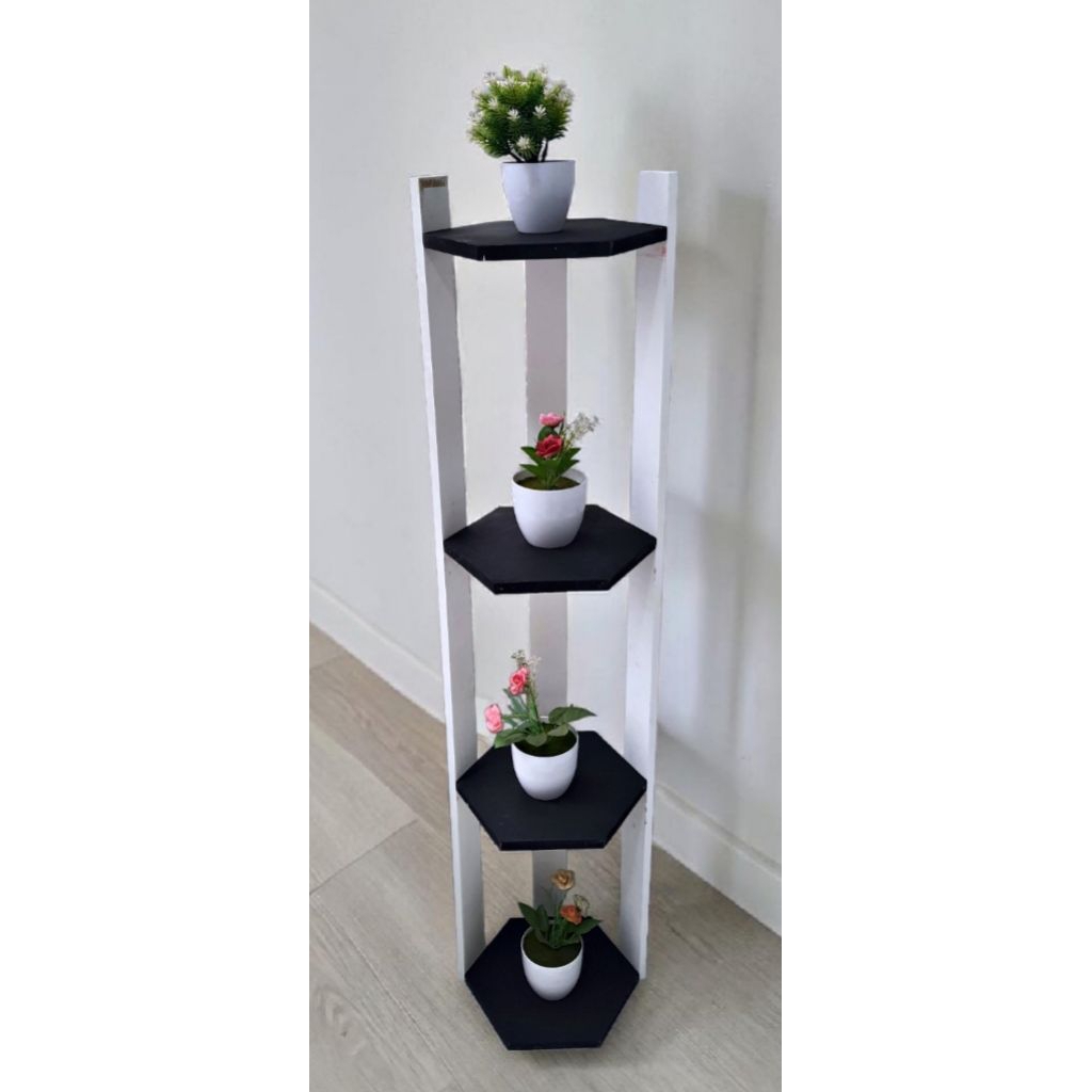 Jual Rak bunga dan rak hiasan rung tamu dan kamar 4 ambalan | Shopee ...