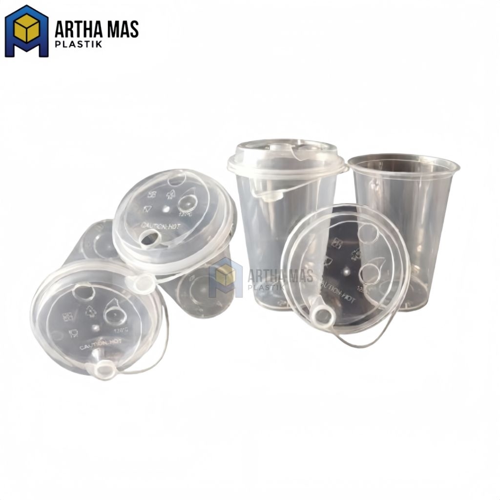 Jual Cup PP Injection 14 oz (400ml) + lid @25pcs | Shopee Indonesia