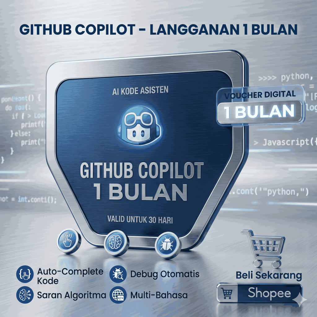 Jual GitHub Copilot | Private akun 1 Bulan | Shopee Indonesia
