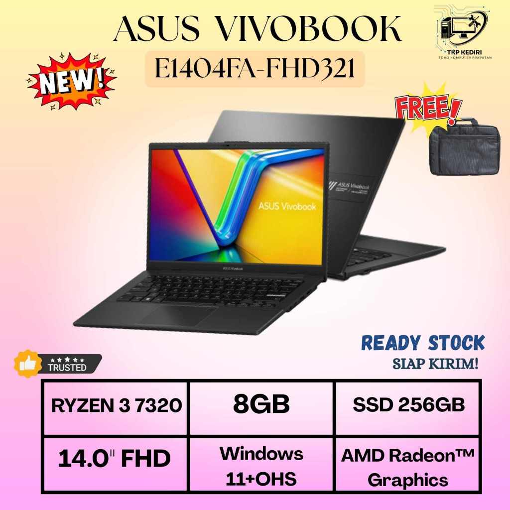 Jual ASUS Vivobook Go 14 E1404FA-FHD321 - Ryzen 3 7320U | 8GB | 256GB ...