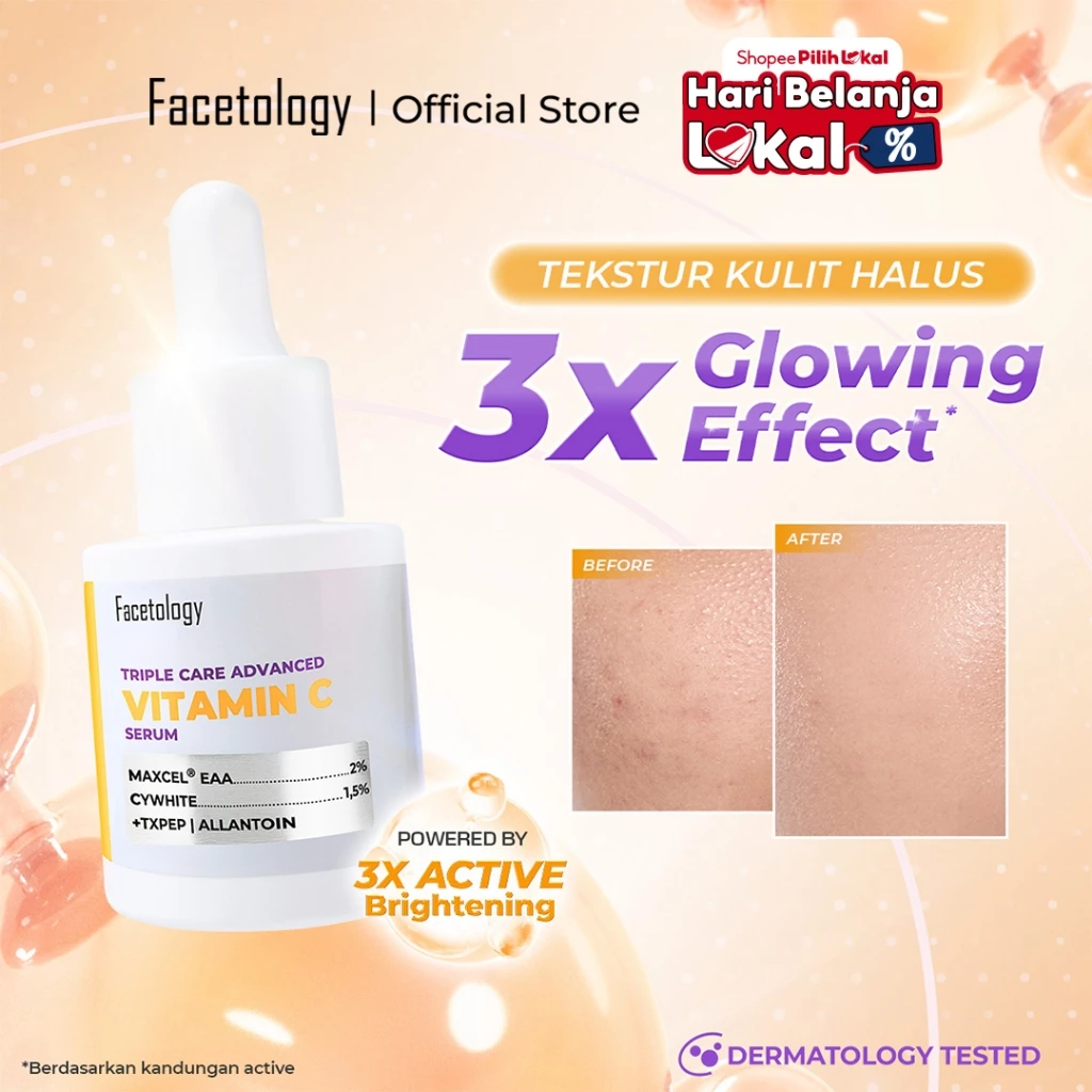 Pratinjau Facetology Triple Care Advanced Vitamin C Serum 15ML Serum Instan Glow