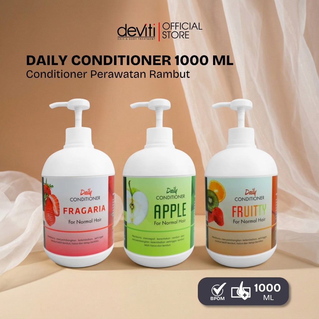 Jual deviti Daily Conditioner Perawatan Rambut 1000 ML Hair Care BPOM ...