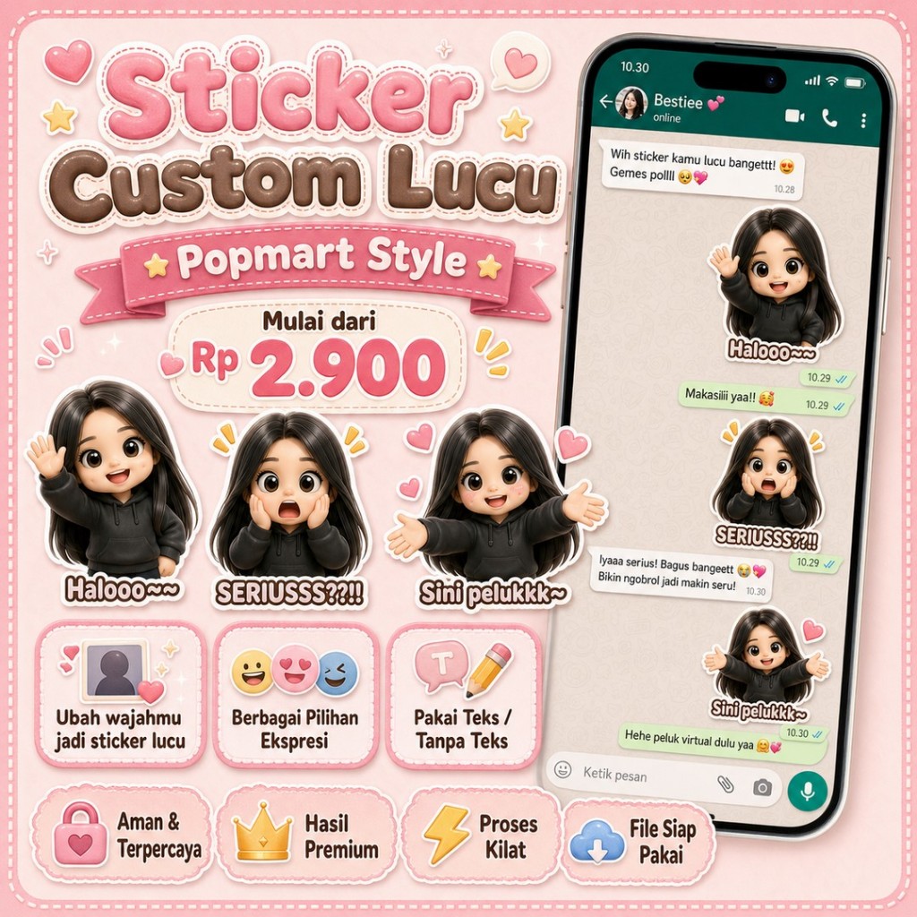 Jual Sticker Wa Terlengkap & Harga Terbaru Mei 2026 | Shopee Indonesia