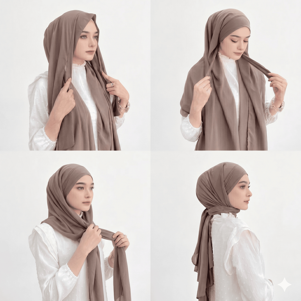 Pashmina Instan Bandana Ceruty Babydoll/Pasmina Bandana