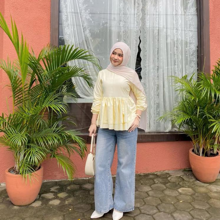 Jual CLARYN Blouse Katun By Modisni Blouse Wanita Atasan Blouse Baby ...
