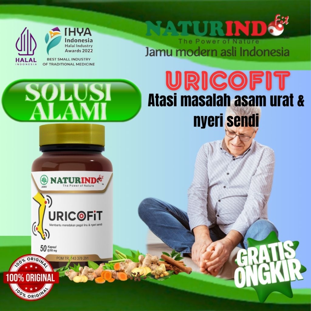 Obat asam urat nyeri sendi uricofit naturindo