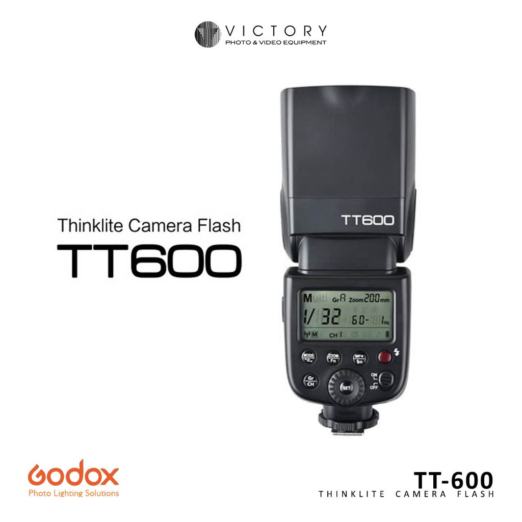 Jual Godox TT600 Speedlite Thinklite Camera Flash GN60 2.4GHz Wireless ...