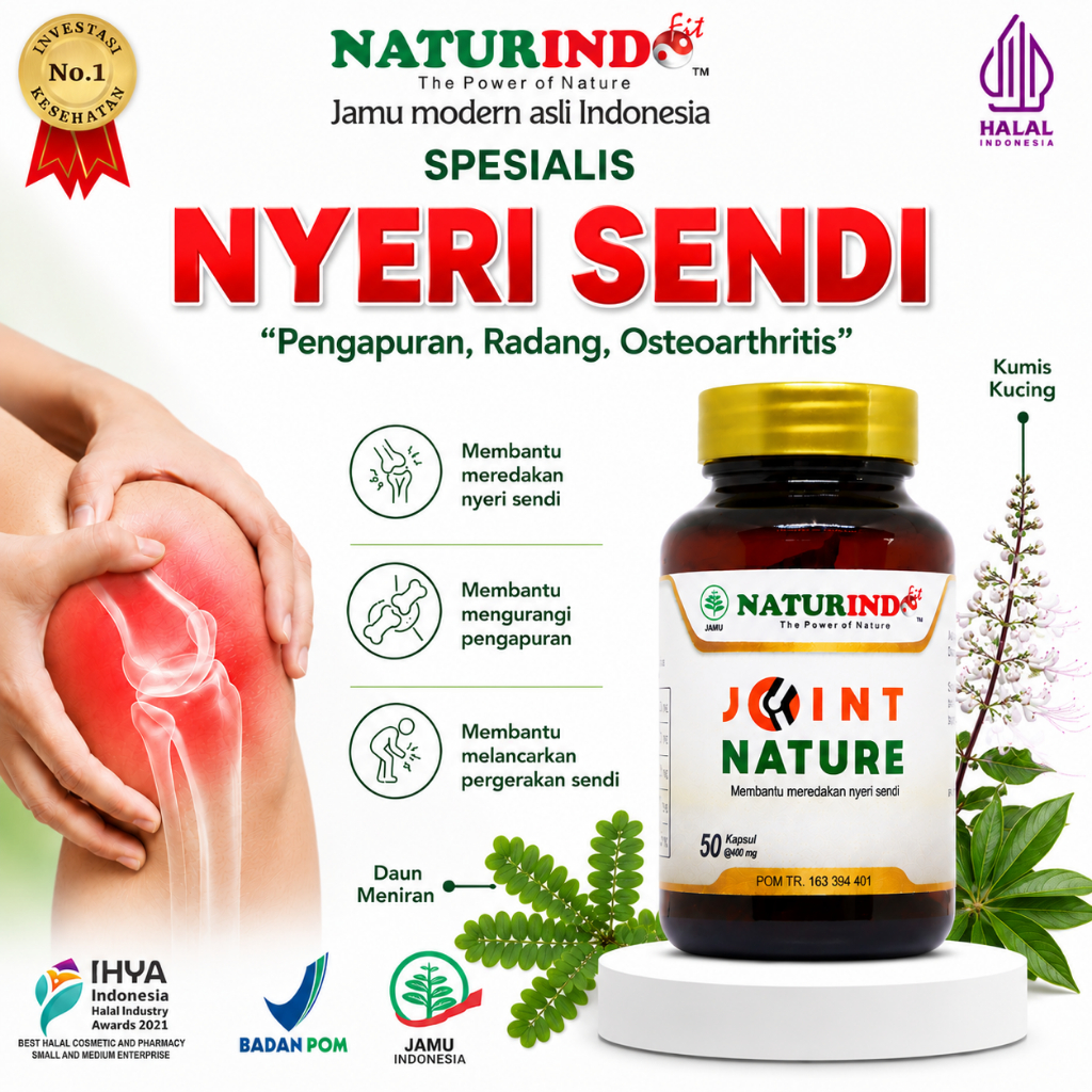 Obat Nyeri Sendi Sakit Lutut dan Pengapuran Tulang Keropos Osteoarthritis Herbal Joint Nature