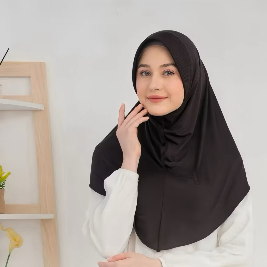 JILBAB BERGO HAMIDAH PET TEBAL ( S / M / L ) HIJAB BERGO SPANDEK JERSEY / KERUDUNG BERGO SPORT