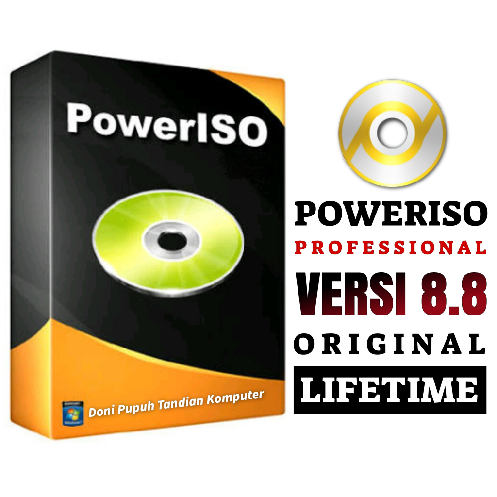 Jual PowerISO Power ISO Pro 8.8 Original License Lifetime | Shopee ...