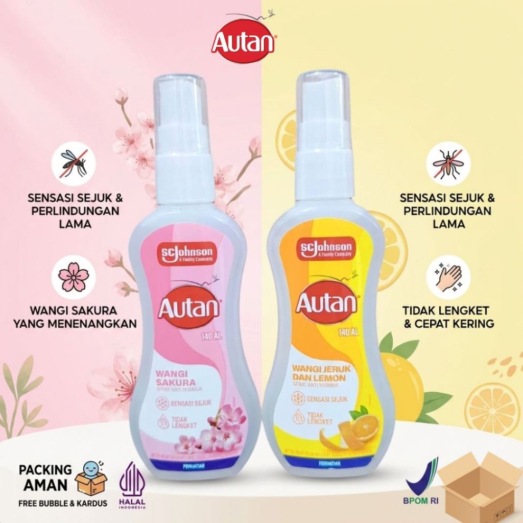 Jual AUTAN Spray Pengusir Anti Nyamuk 80ml - Autan Refresh Spritz