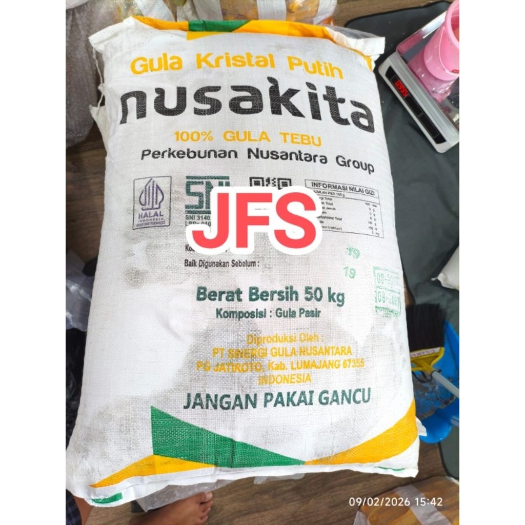Langsung Kirim Gula Los Nusakita 50Kg