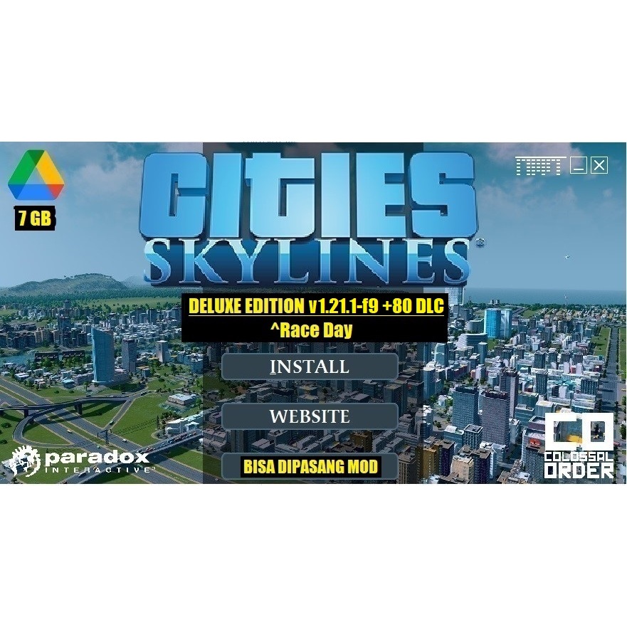 Jual PC Games CS Cities Skylines Deluxe Edition ALL DLC | Shopee Indonesia