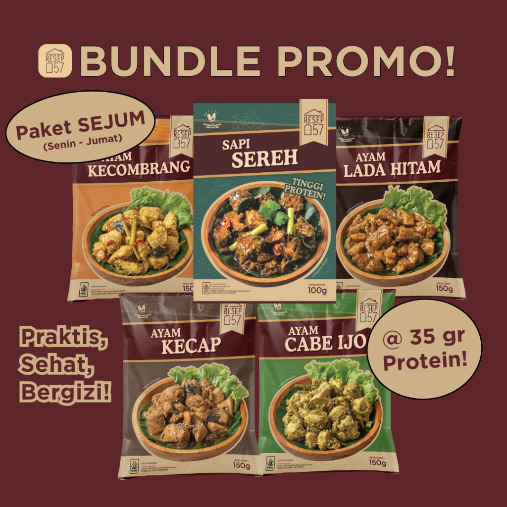 Jual RESEP 57 - Paket RTE Ayam Sapi Boneless lauk Siap Saji Makanan ...