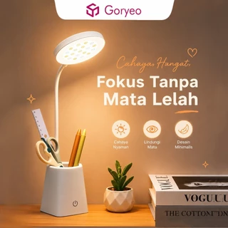 Goryeo Lampu Belajar Sentuh Torch Dimmer Fleksibel Lampu Meja Anti Silau