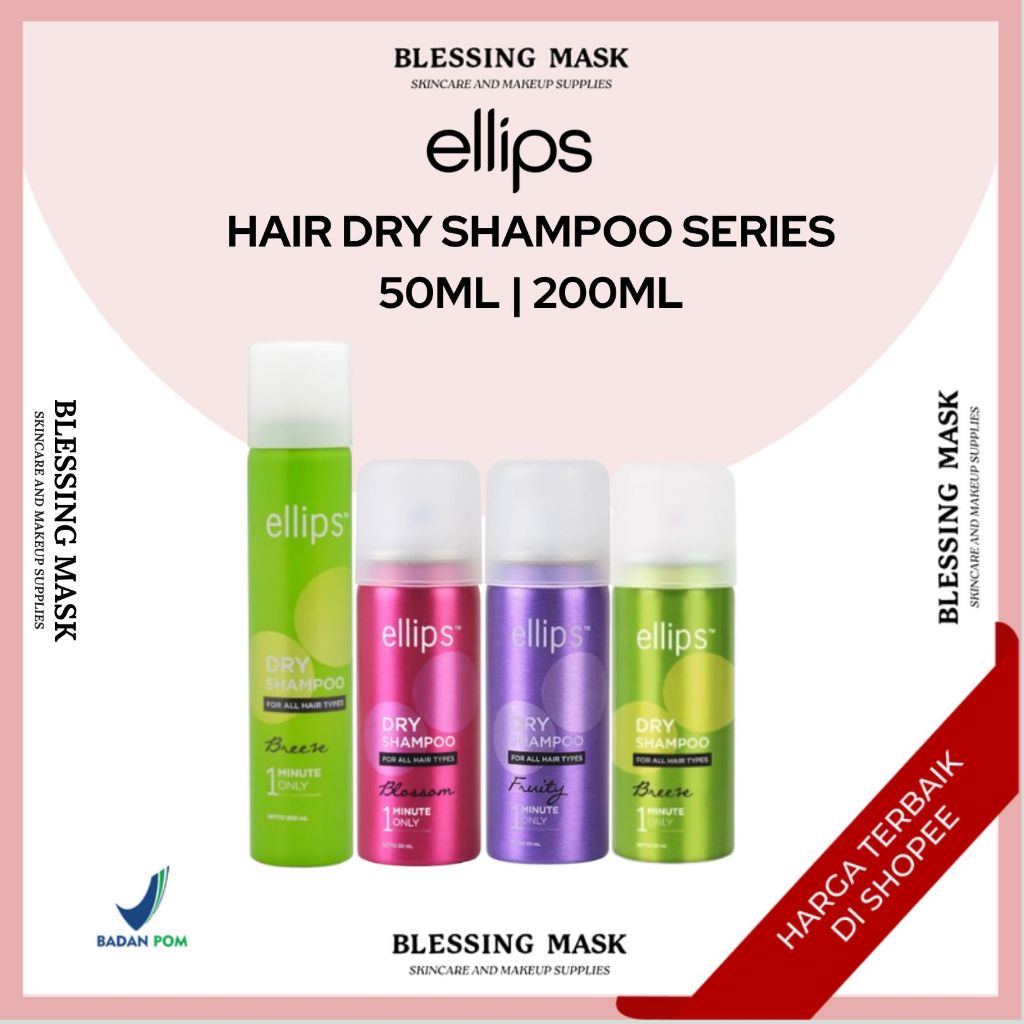 Jual Ellips Hair Dry Shampoo Blossom | Breeze - 50mL | Shampoo kering ...