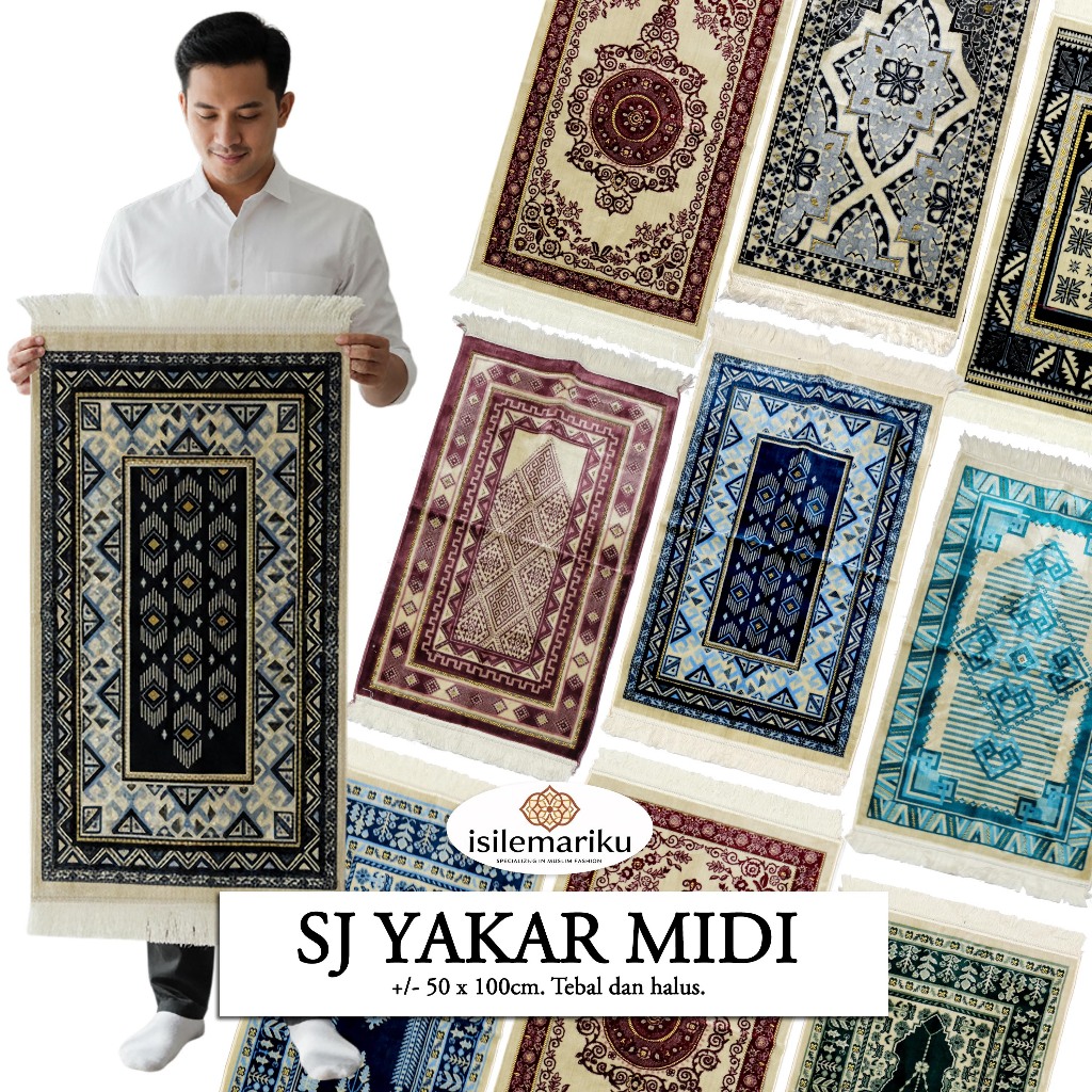 Sajadah Turki Premium Dewasa Midi Lembut YAKAR