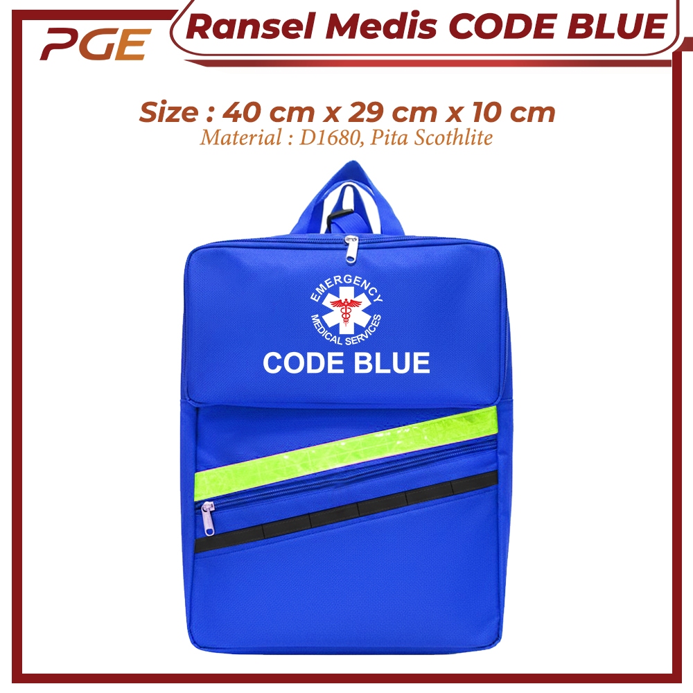 Jual Ransel Medis Code Blue Bag Tas Perlengkapan Medis Emergency Kit ...