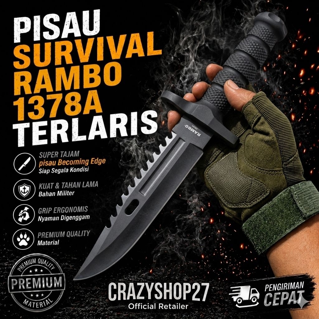 SURVIVAL KIT & MULTIFUNGSI HUNTING BERBURU 1378A / SURVIVAL / PERALATAN SURVIVAL