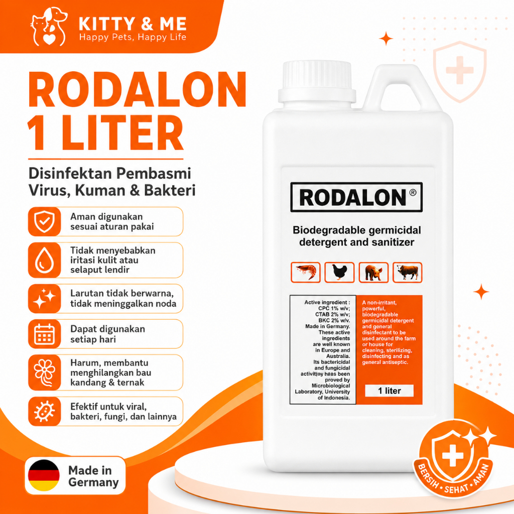 Jual RODALON 1 LITER - Disinfektan Pembasmi Virus Kuman Bakteri ...