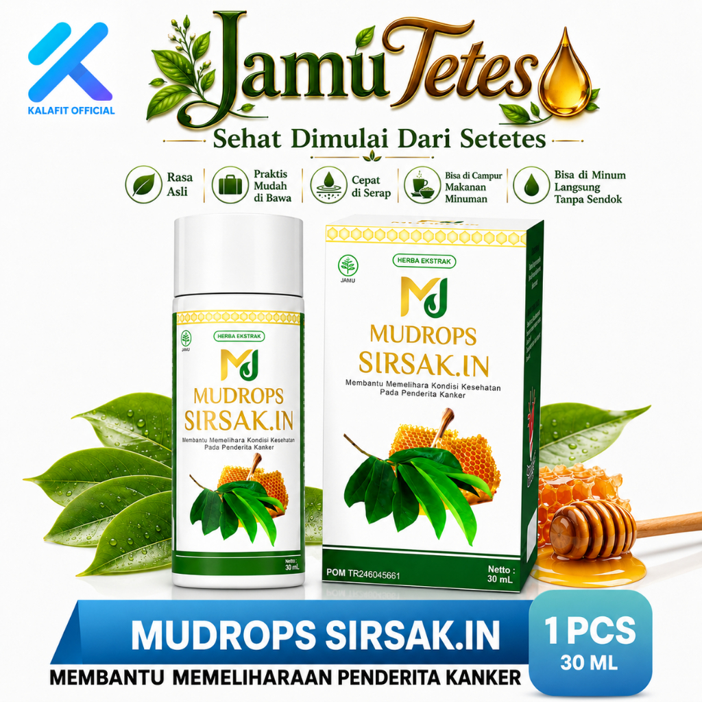 Mudrops Sirsak.In Obat Herbal Kanker Tumor Dan Benjolan BPOM 30ML