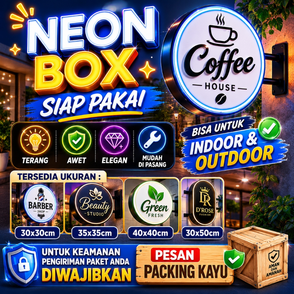 Jual NEON BOX / NEON BOX 2 SISI / NEON BOX BULAT / NEON BOX KOTAK ...