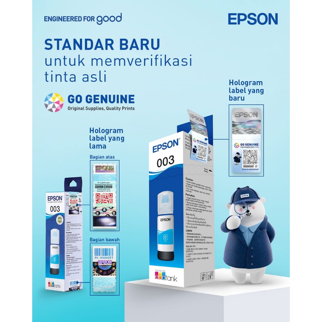 Jual Tinta Epson T11F T11 F T11H T 11 H Standard / High Capacity ...