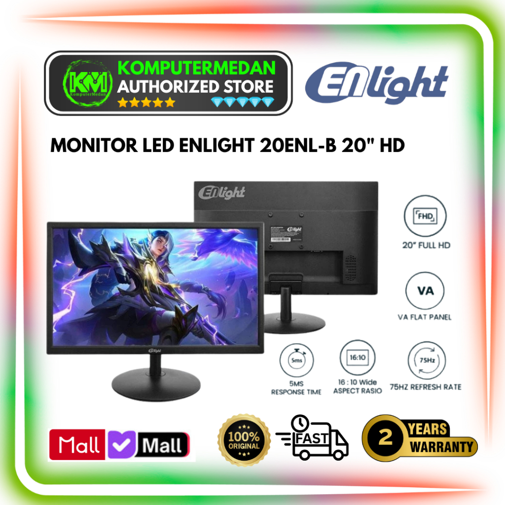 Jual Monitor LED Enlight 20ENL-B 20ENLB 20 ENL B 20