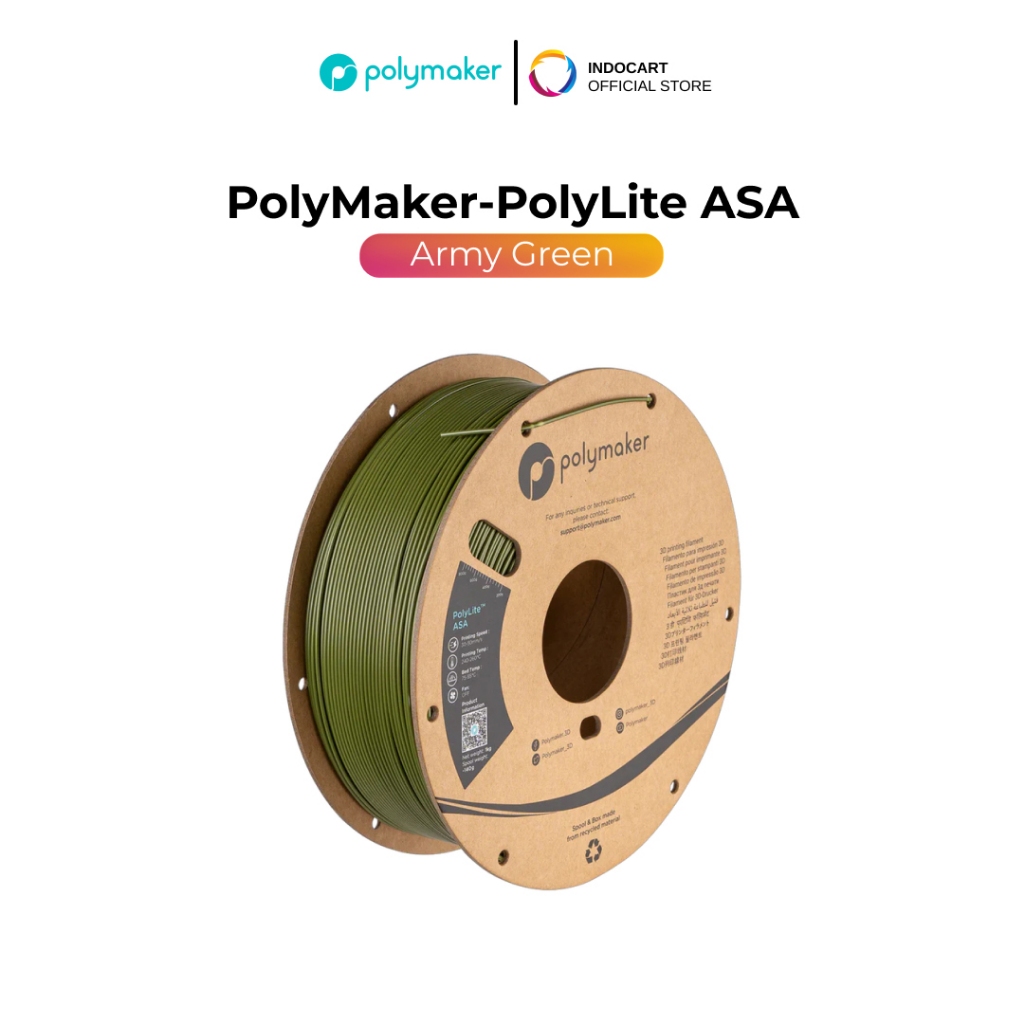 Jual PolyMaker PolyLite ASA 3D Printer Filament 1.75mm-1Kg | Shopee ...