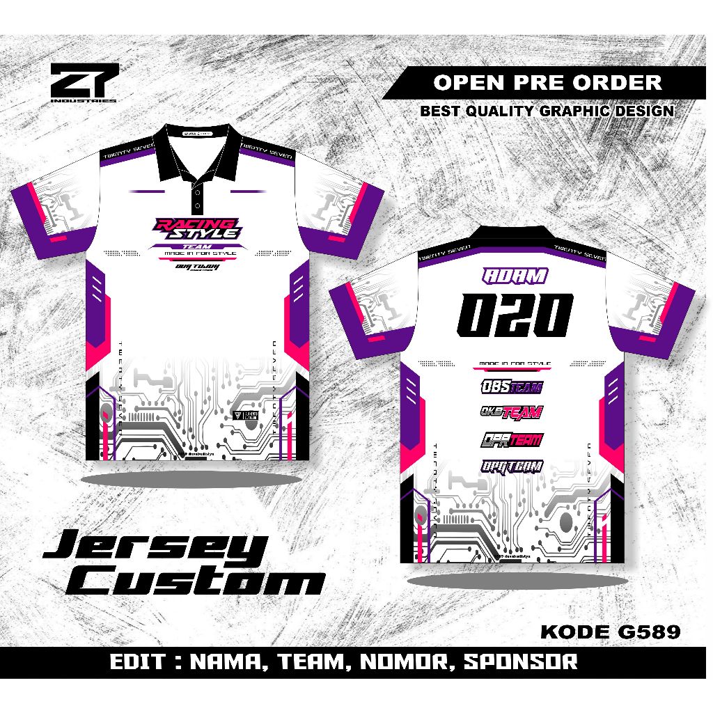 Jual JERSEY RACING kaos baju jersey racing custom full printing jersey ...
