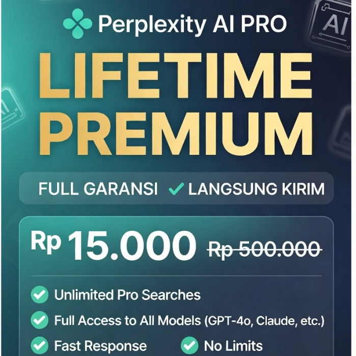 Perplexity AI PRO Unlimited Free Search Bergaransi Murah