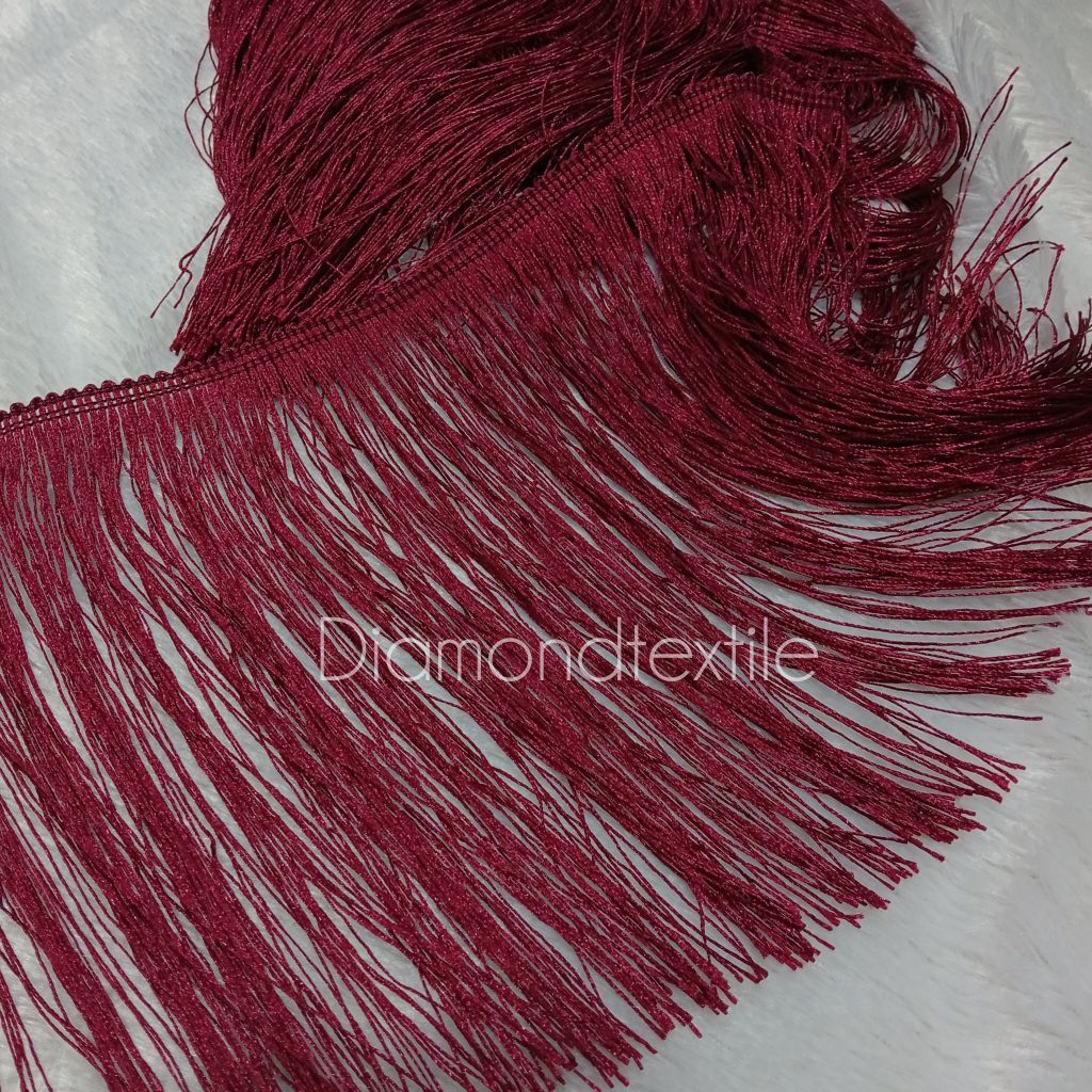 Jual RENDA RUMBAI COTTON/RENDA RUMBAI LEBAR 20CM/RUMBAI BENANG ECER ...