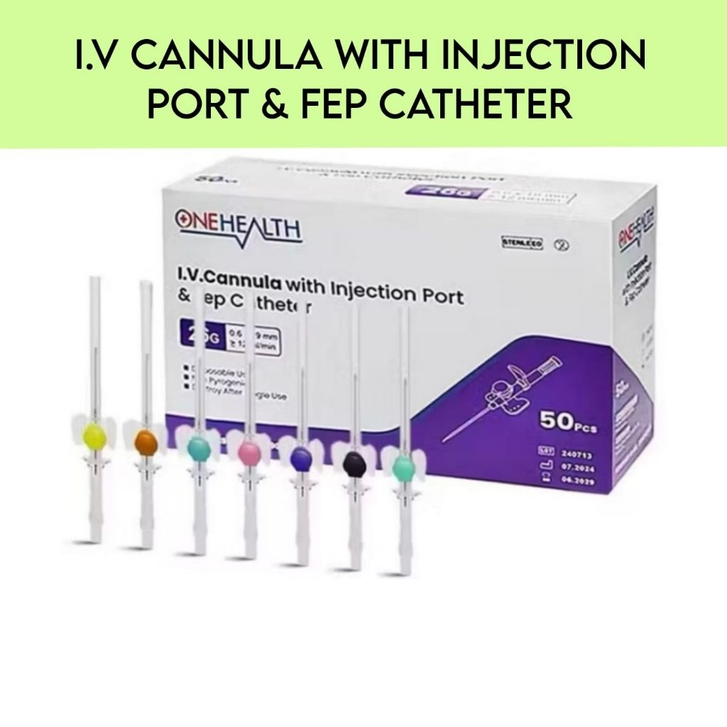 Jual Onehealth IV Catheter 18G WIth Injection Port & Pep Abocath / Box ...