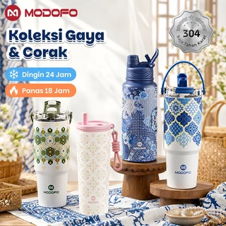 MODOFO Tumbler Stainless 750ml/900ml/1000ml Botol Minum Aesthetic 1 Liter Tumblr Tahan Panas Dingin 24 Jam Tambler  Kopi Termos Air Panas Hydrojug