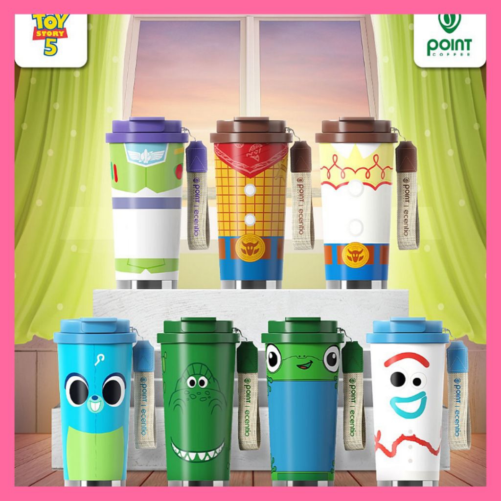 Jual READY STOK point coffee spiderman toy story one piece cup Tumbler ...