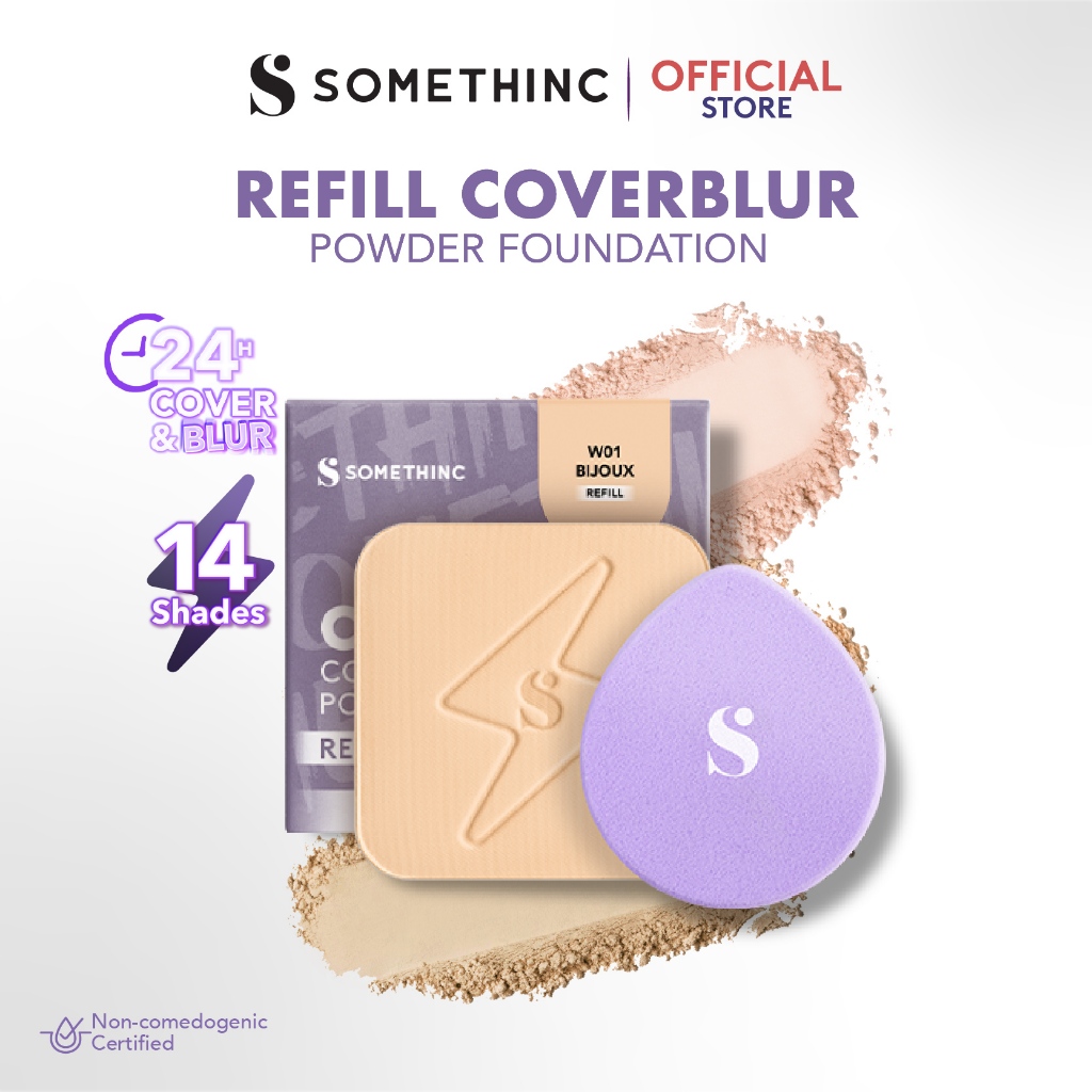 Jual SOMETHINC MAKEUP Refill Copy Paste COVERBLUR ™ Powder Foundation ...
