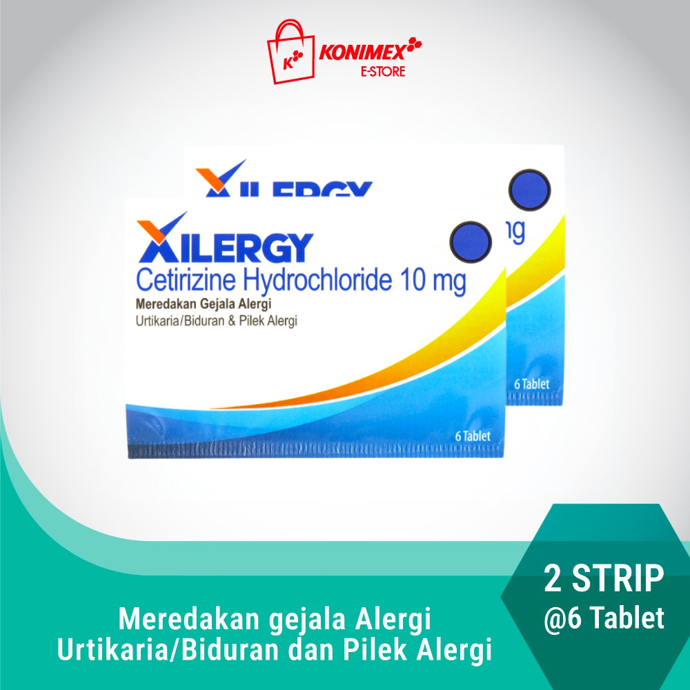 Xilergy Strip 6 tablet Obat Anti Alergi