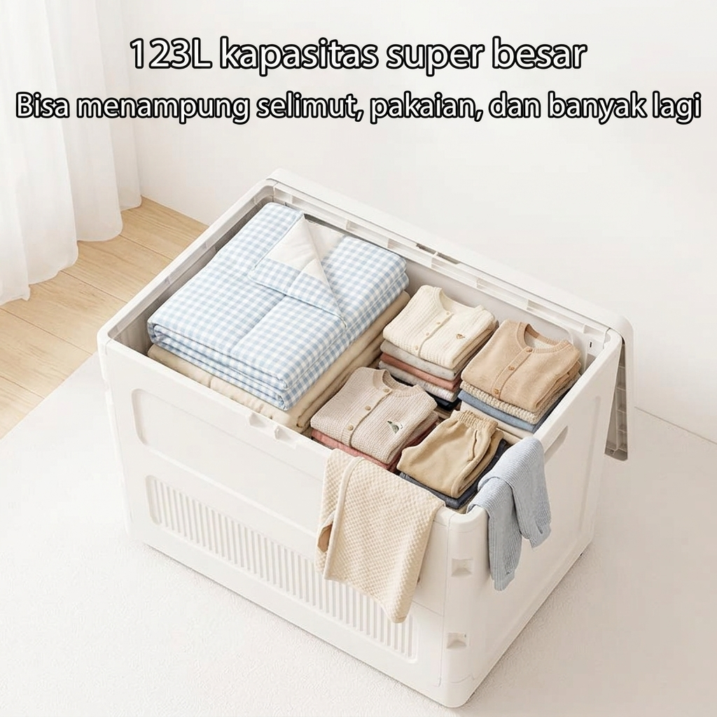 Jual Yumil Home-Storage box Lipat Besar—Organizer box Kamar Asrama ...