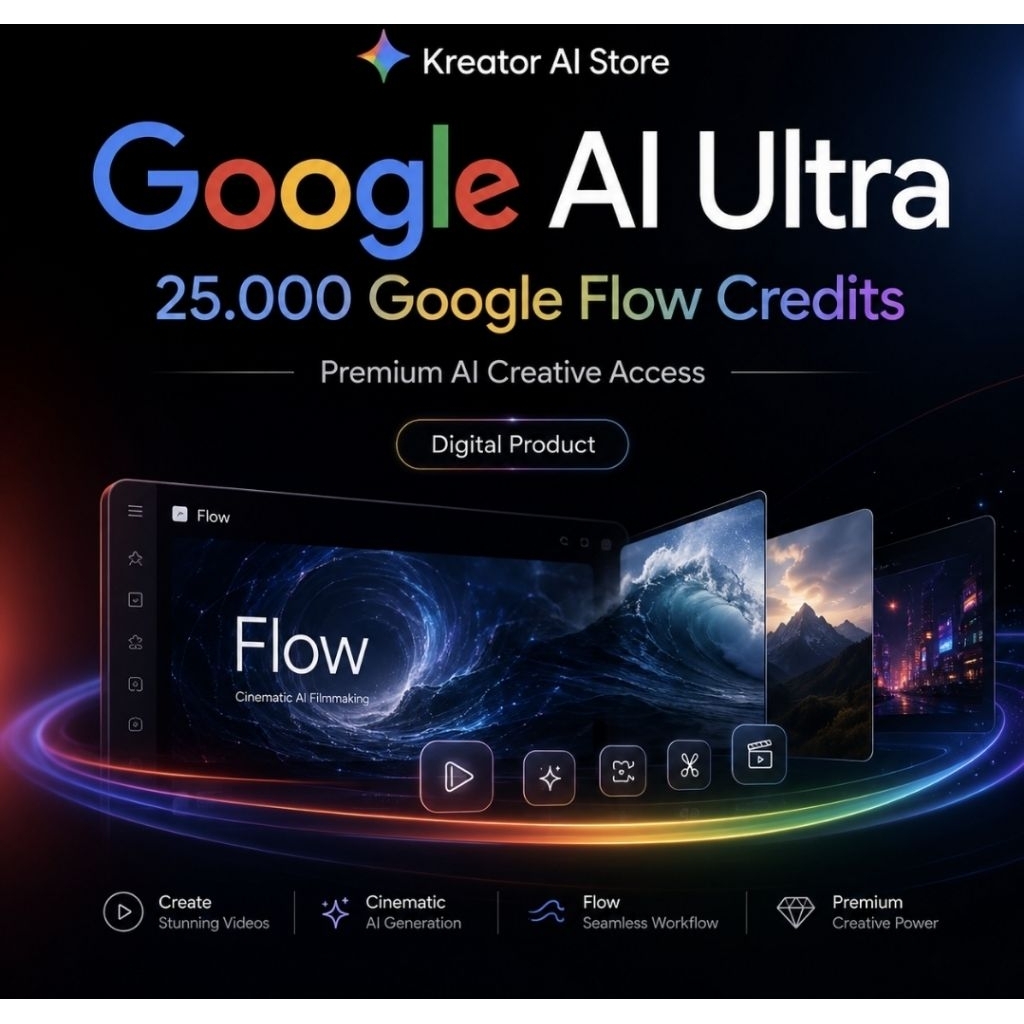 Gemini Flow AI 25.000 Credits / unlimited generate Veo Flow Premium | Produk Digital