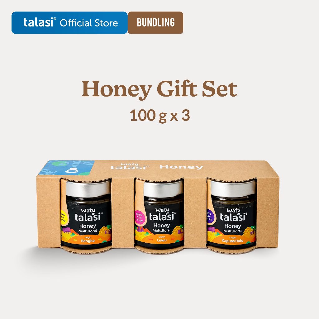 Jual Talasi Gift Set - Watu Honey 100gr x 3pcs | Shopee Indonesia