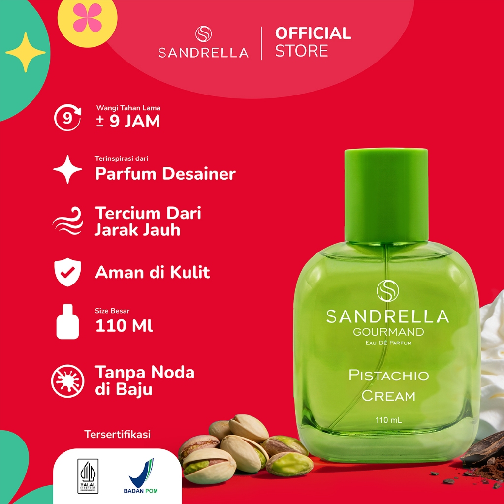 Jual SANDRELLA Gourmand Pistachio Eau de Parfum (EDP) 110ml – Wangi ...