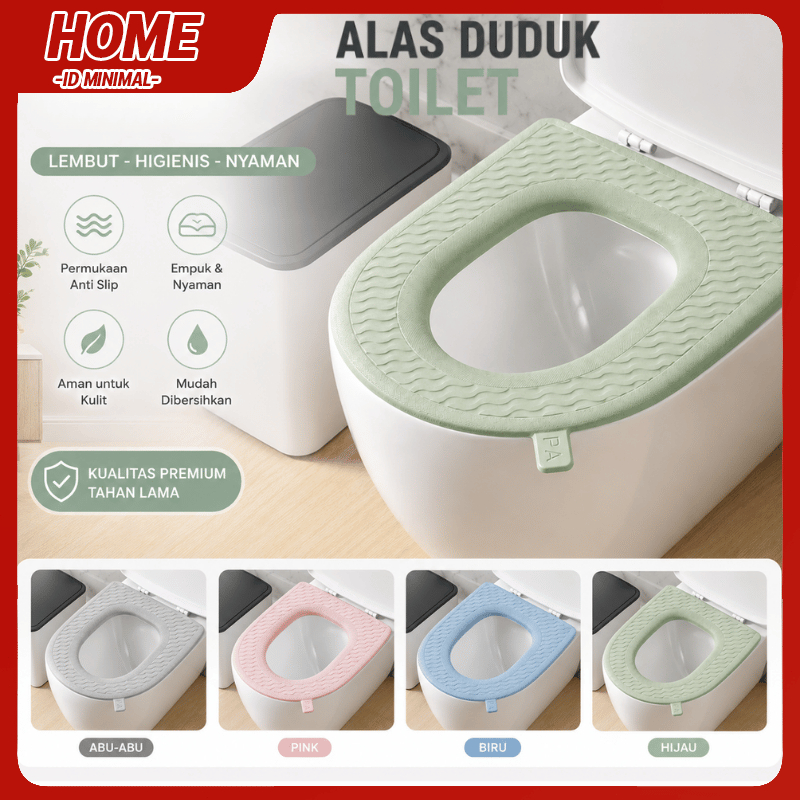 Bantalan Dudukan Toilet EVA Waterproof Anti Air Nyaman untuk Semua Musim