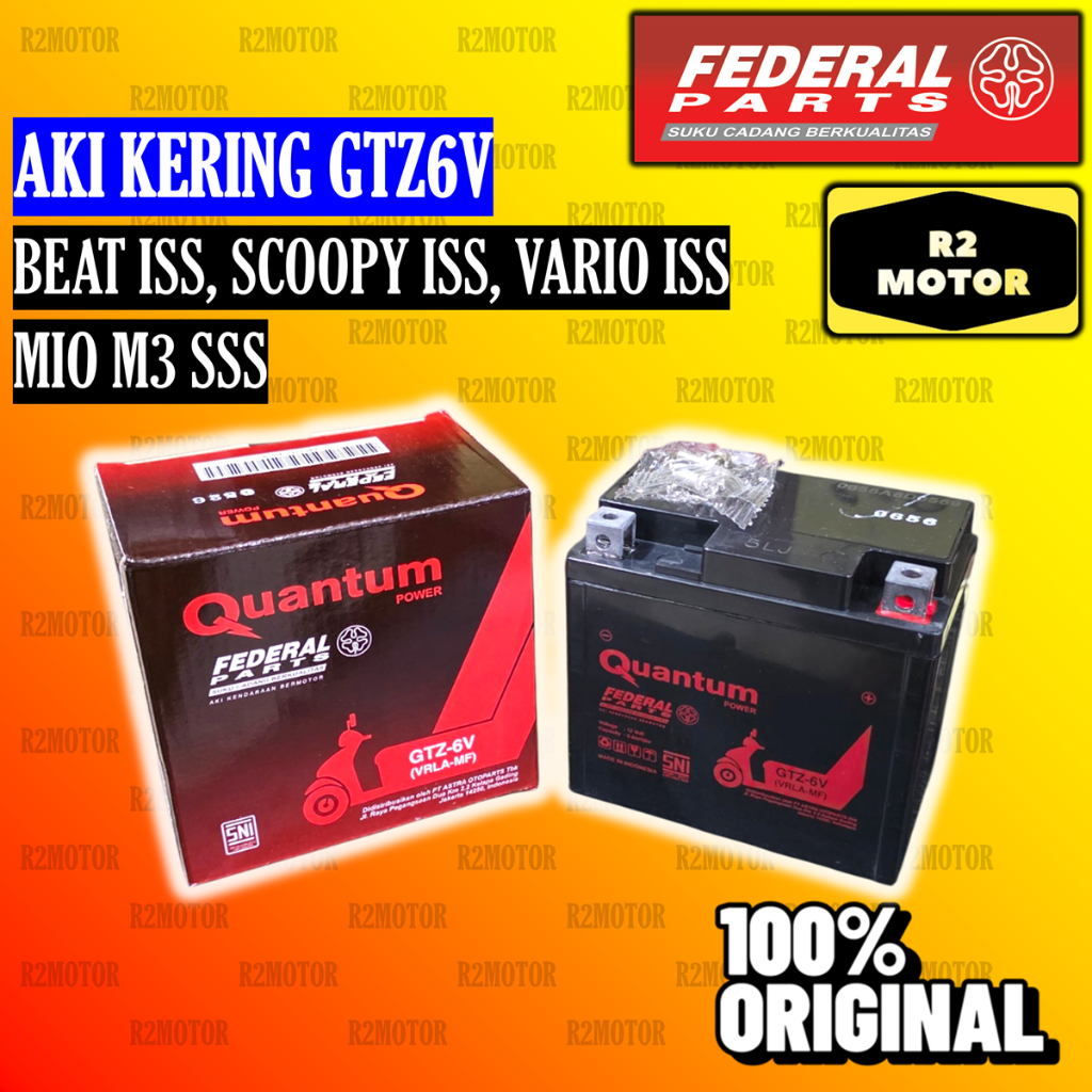 FP AKI KERING QUANTUM FEDERAL GTZ6V GTZ 6V MF BEAT SCOOPY MIO SSS VARIO 125 PCX 150 SONIC 150R ISS ORIGINAL MURAH AWET